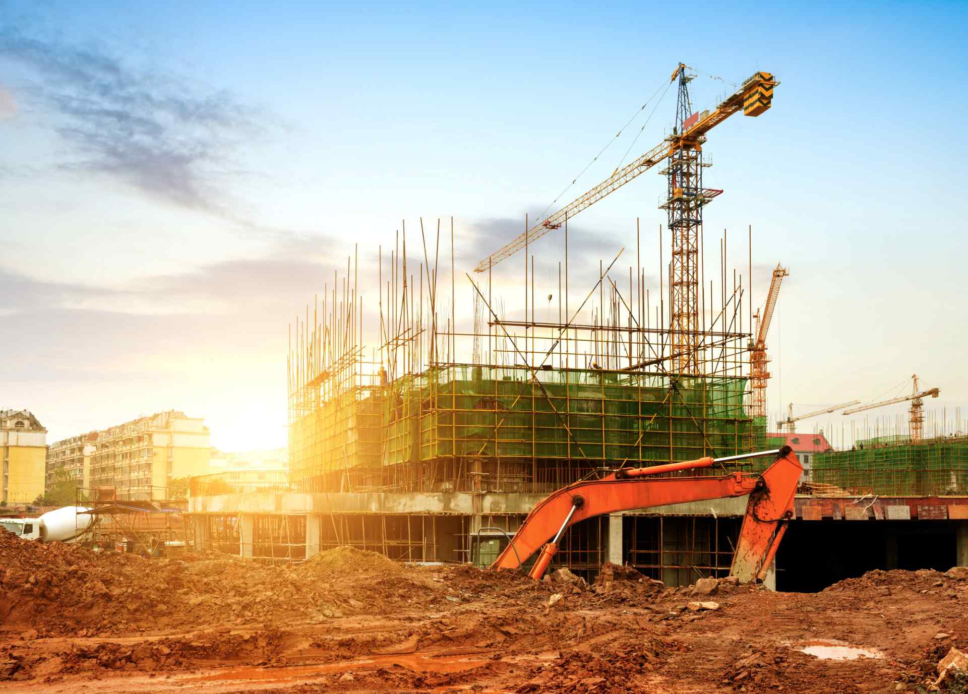 Site preparation and grading work by M2X Construction civil team